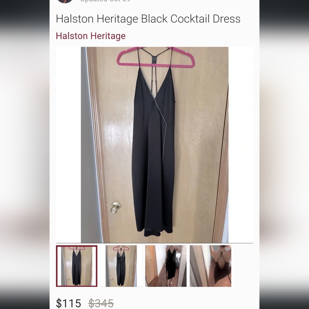 Halston Heritage Black Cocktail